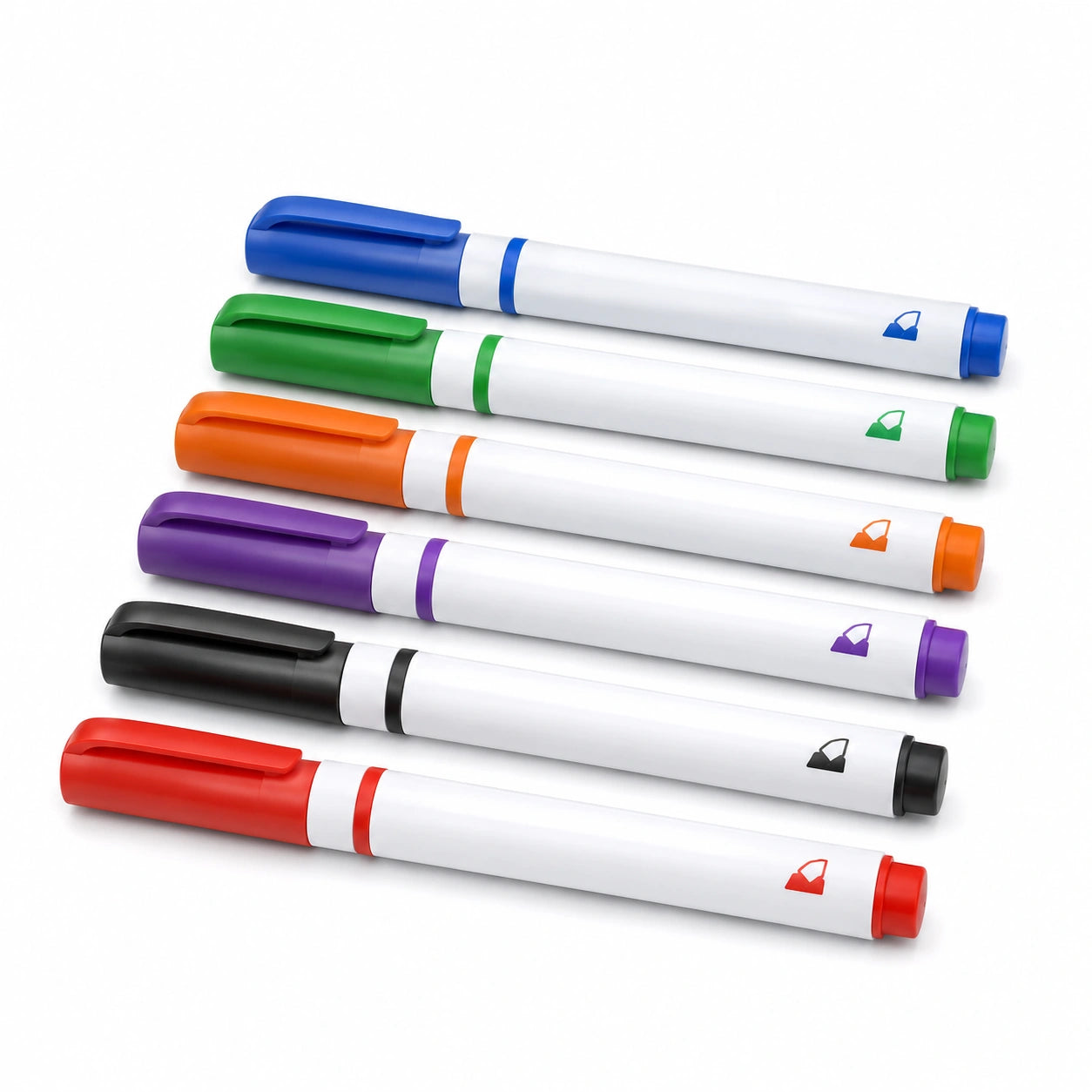 Whiteboard-Marker-Set, 6 Farben, abwischbar
