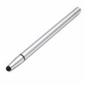 Silberner Touchscreen-Stift mit Gummispitze