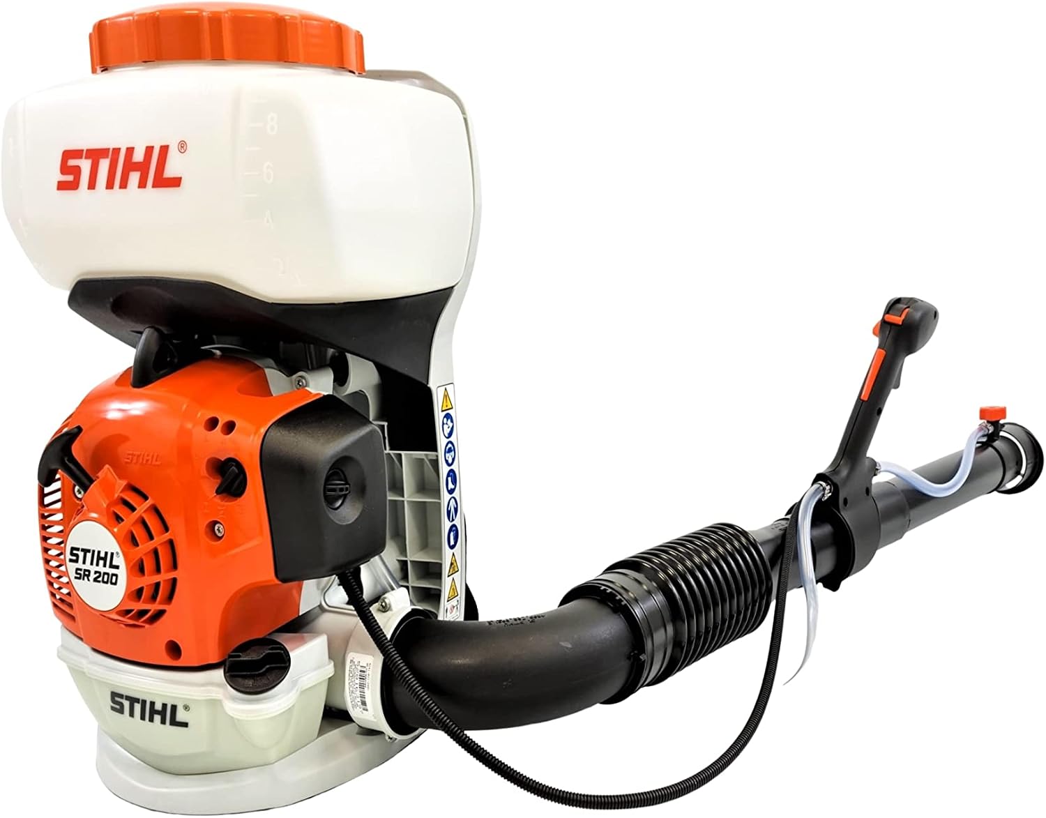 Stihl SR 200 Sprühgerät 4241 011 Sprinkler, Schallleistungspegel: 104 dBA, Sprühmittelbehälterinhalt: 10 L, Orange/Weiß/Schwarz
