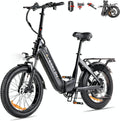 Cyseekin C20 Bike Klapprad Elektrische Cityräder, LCD Farbdisplay Shimano 7-Gang Elektrofahrrad für Damen Herren, 6Ah Akku bis 120km, 48 V