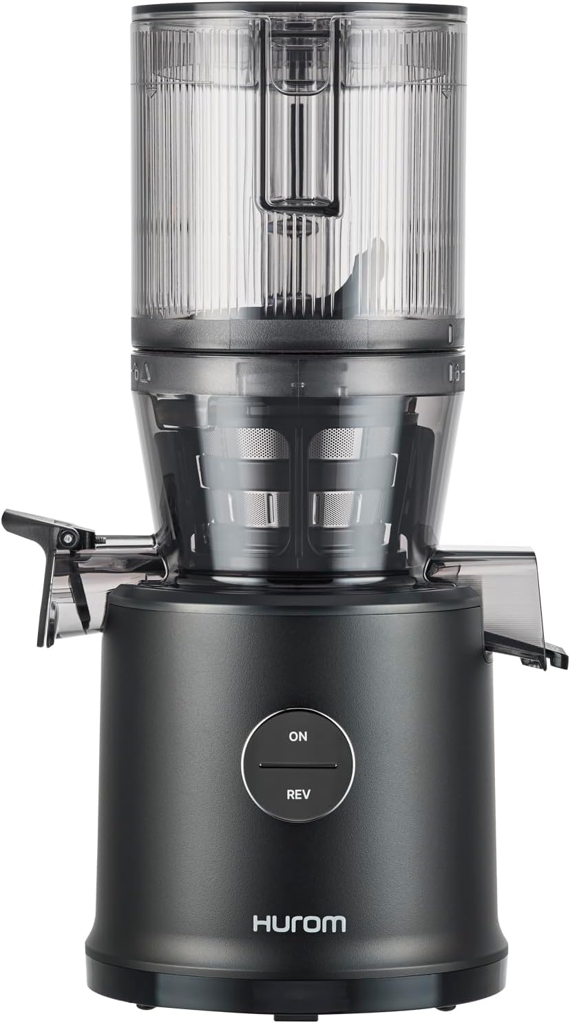 Hurom H80-ST Neuer Slow Juicer, 2.2 l Kapazität, 200 W, Elektrische Kaltpresse, Entsafter für Gemüse & Obst, Automatische Entsaftungsfunktion
