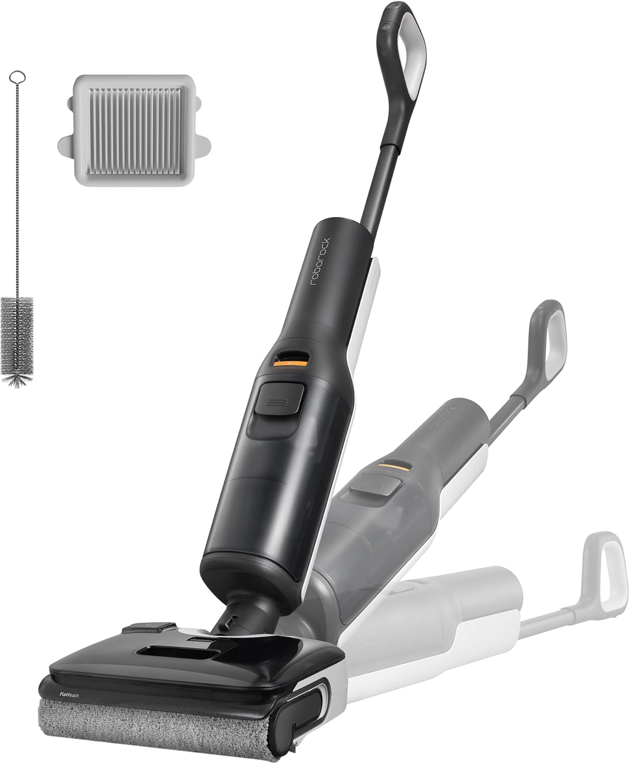 Roborock F25 Nass Trockensauger, 90 °C Heißluft-Schnelltrocknung & Hochtemperatur-Selbstreinigung, 180° Lie-Flat Nasssauger, Anti-Tangle für Hartböden