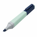 Ergonomischer Textmarker mit Keilspitze Mint/Grau/Blau