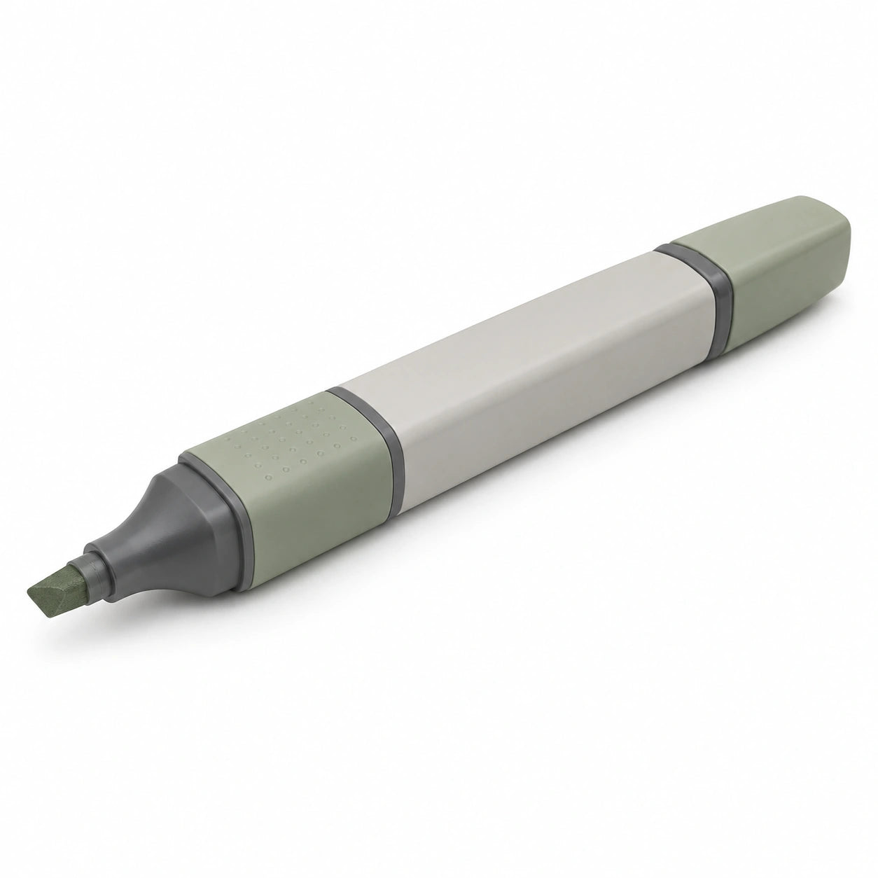 Ergonomischer Marker mit 5 mm Spitze in Grau/Grün