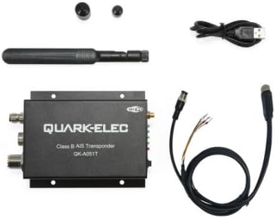 Quark-Elec Transponder AIS QK-A051T GPS-Tracker, App-Steuerung, App-/WLAN-Steuerung, Schwarz