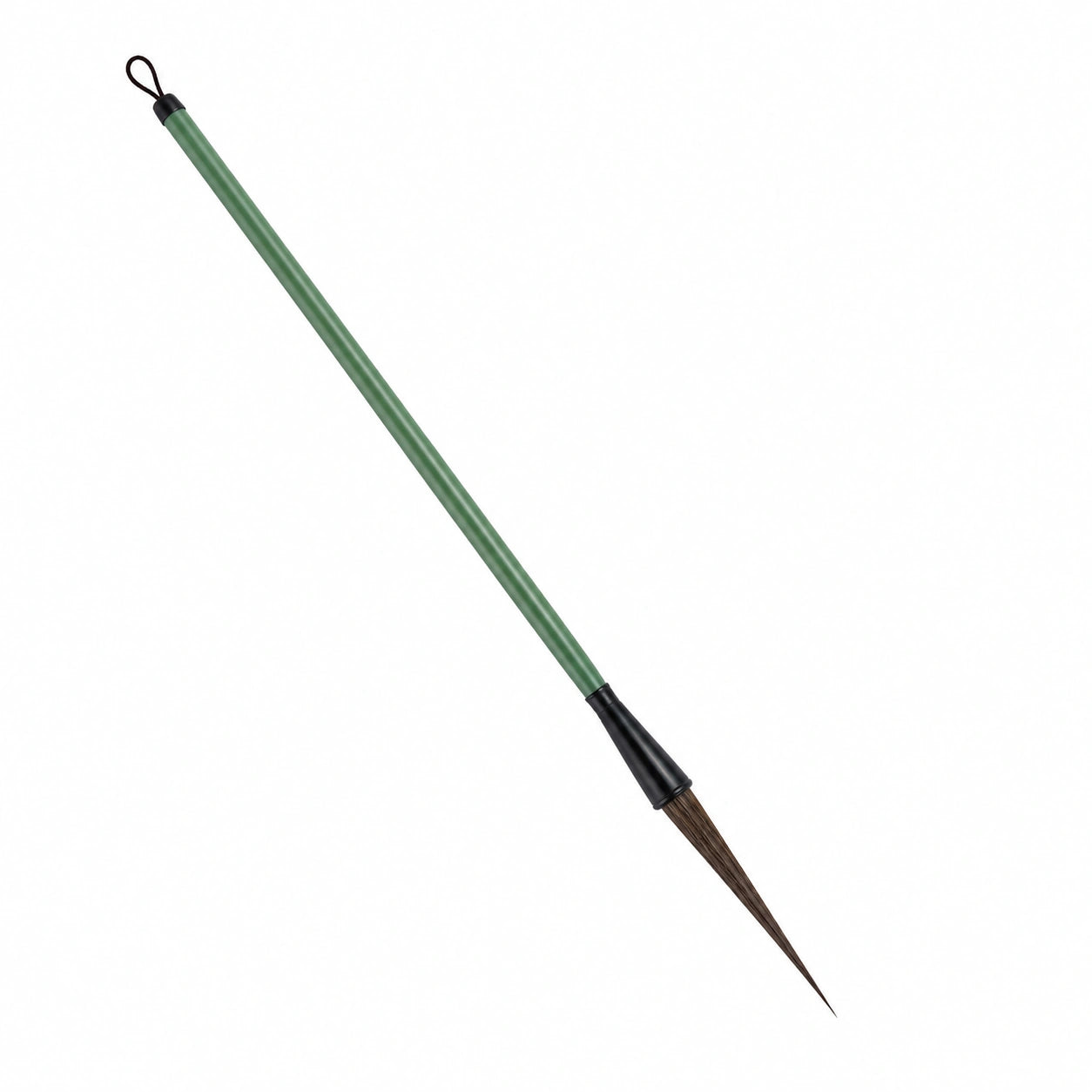 Traditioneller Kalligraphie-Pinsel mit langer Spitze, Grün