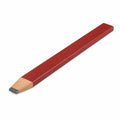 Zimmermannsbleistift mit Flachspitze - Rot