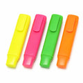 Leuchtende Textmarker im 4er-Set - Gelb, Pink, Grün, Orange