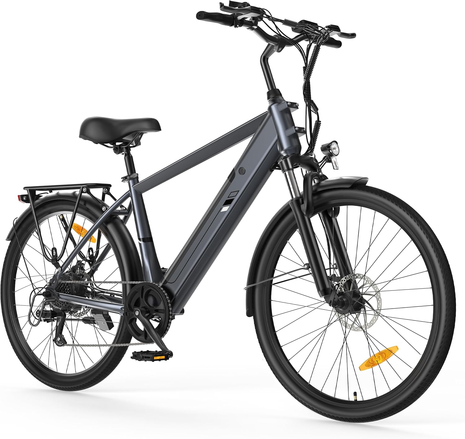 Touroll J1 ST/J2 26'' E Bike, Elektrofahrrad Trekkingrad E-Bike Herren Damen mit 561.6 Wh Akku, 250 W, 100km Reichweite, E-Fahrrad mit 7-Gang-Getriebe