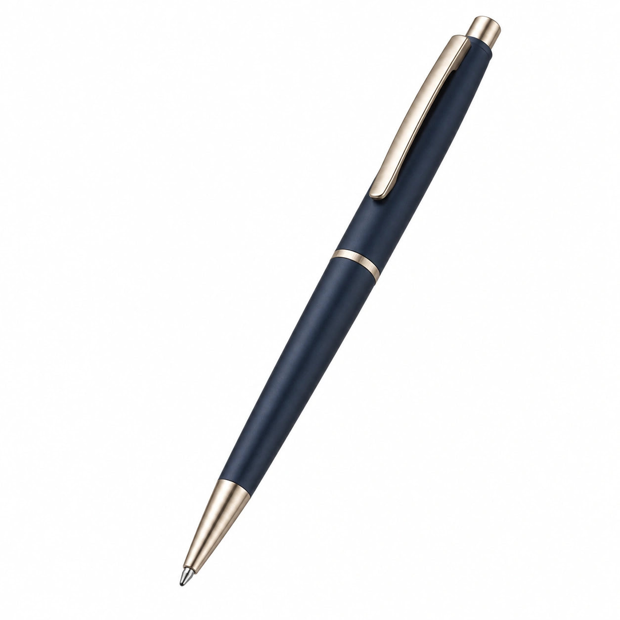 Eleganter Kugelschreiber in Dunkelblau mit Metallclip