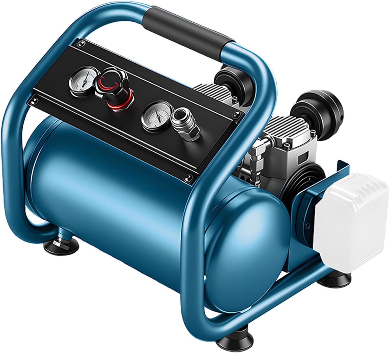 JUDANNA Akku Kompressor Druckluftkompressor für Makita 18 V Akku Tisch, 9L Luftkompressor, Tragbarer 7.5bar Arbeitsdruck, 65 dB