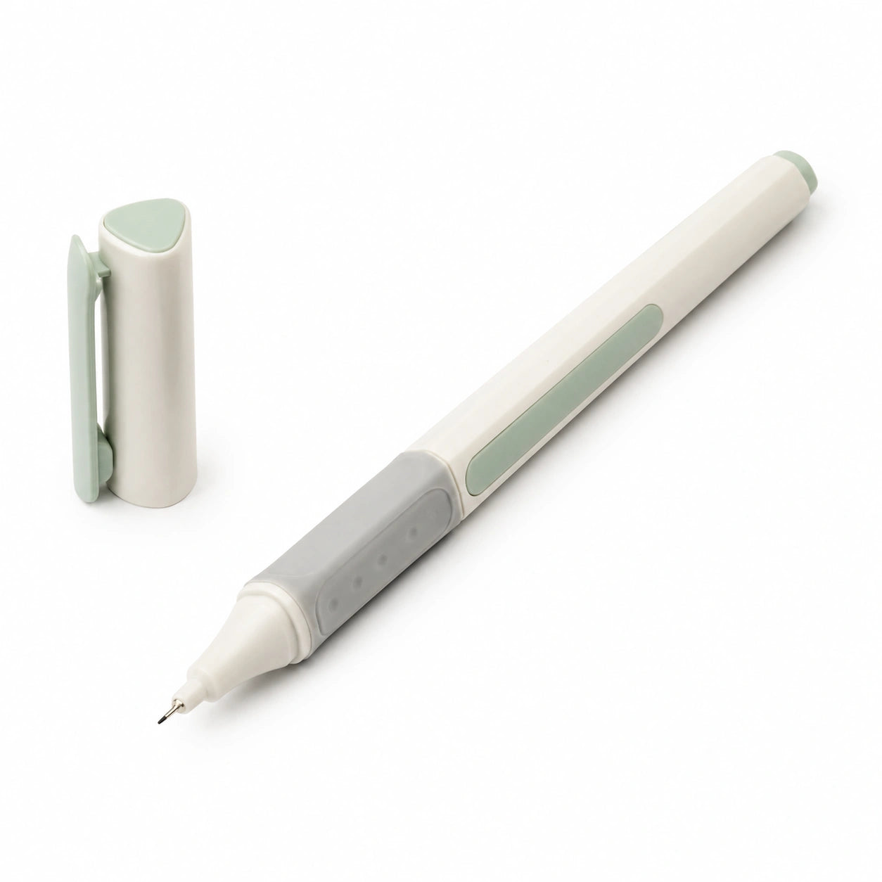 Ergonomischer Feinliner 0.5mm Hellgrau/Grün