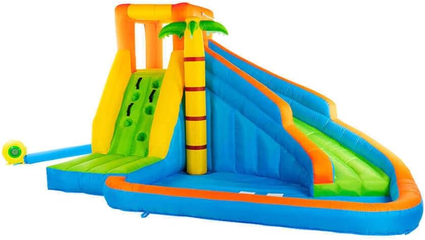 Home Deluxe- Aufblasbare Hüpfburg VIVI, Inkl. Gebläse und Zubehör, 400 × 300 × 225 cm, UV-Beständig I Spielburg Springburg Hüpfschloss