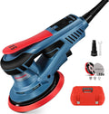 FANZTOOL FANZWORK Bürstenloser Exzenterschleifer EZ150A mit Tragkoffer Staubsauger, 5 mm Schleifhub, 150 mm Schleifteller, 15x Schleifgitter
