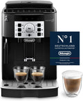 De'Longhi Magnifica S, ECAM22.110.B, Schwarz, Perfetto Kaffeevollautomat mit klassischem Milchaufschäumer, Espresso- und Cappuccino Kaffeemaschine