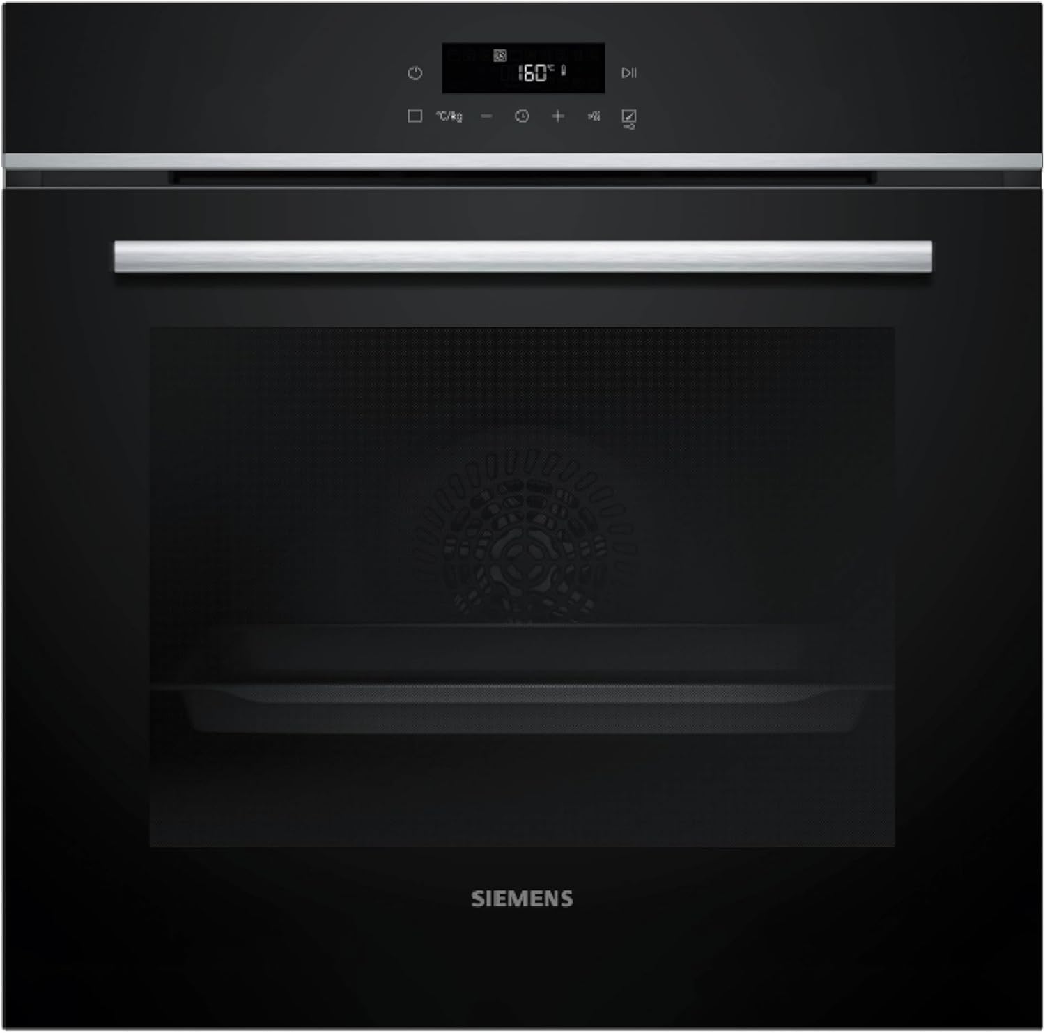 Siemens HB572ABS4 iQ300 Einbau-Backofen, 60 × 60 cm, LED-Touchbedienung, CookControl10,3D-Heißluft, Umluftgrill, Schnellaufheizung, ActiveClean