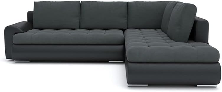Generic Sofa Wohnlandschaft Tokio Schlaffunktion! Best , Dunkelgrau