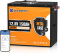 ECO-WORTHY LiFePO4 150 Ah 12 V Bluetooth Batterie mit 120A BMS Low-Temp Schutz und Max. 15000 Zyklens, 1920 Wh Lithiumbatterie 12 V für Wohnmobil