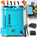 SideKing Akku Drucksprüher 12 l, Inkl. Akku, Rückenspritze kompatibel mit Makita 18 V Akku, 5,5 Bar Drucksprüher mit Teleskoplanze, Düngung