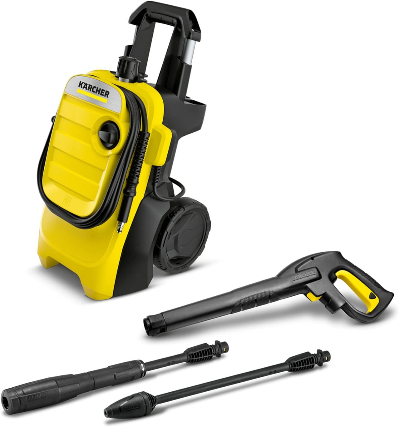 Kärcher Hochdruckreiniger K 4 Compact, Durchfluss: 420 l/h, Gewicht: 11 kg, Druck: max. 130 bar, Flächenleistung: 30 m2/h, Strahlrohr