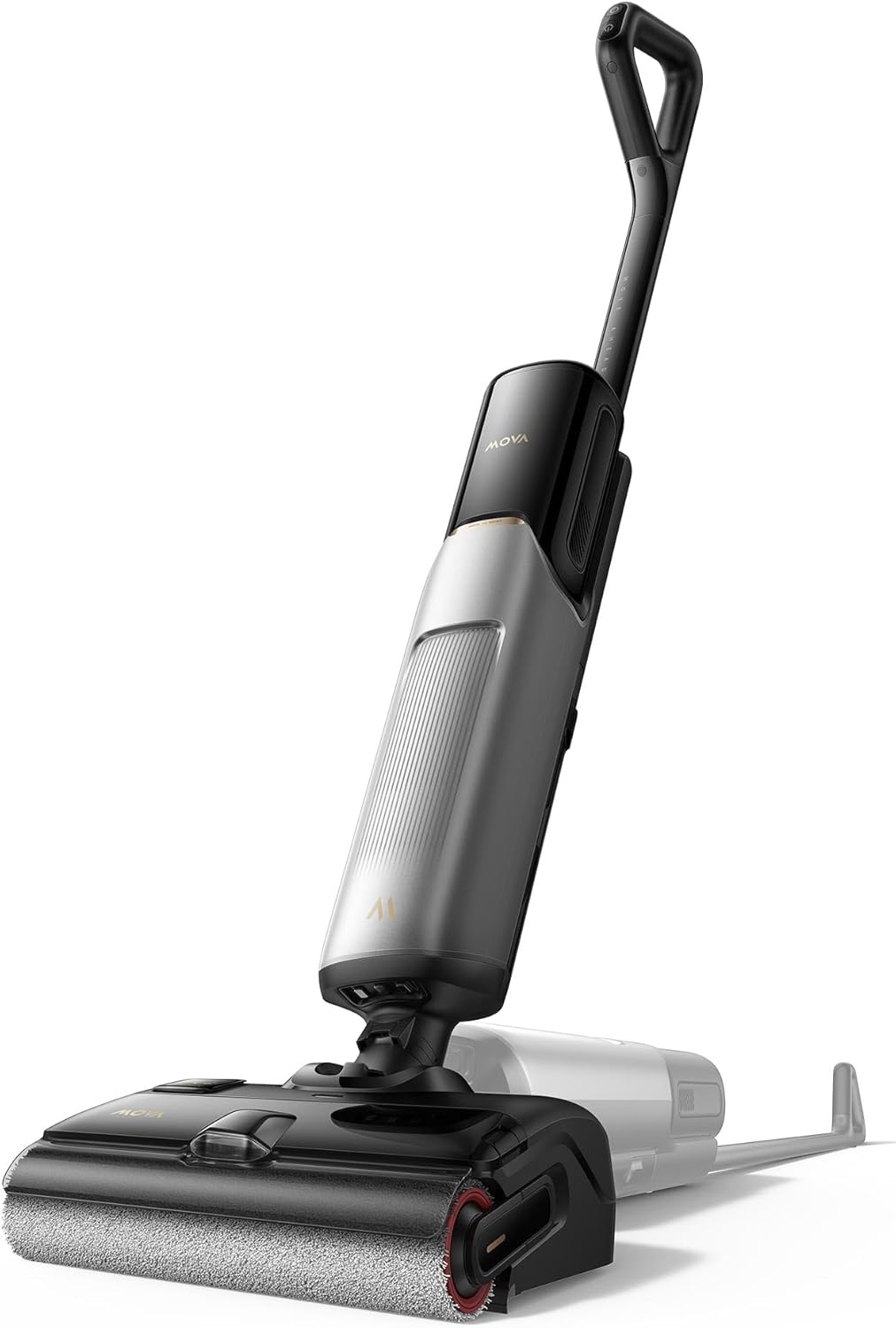 Mova X4 Plus Nass-Trocken-Sauger, Selbstreinigung 100 °C, 20.000 Pa Saugkraft, Auto-Reinigungslösung, Tangle-Free-Design, Push-In-Basisstation