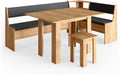 Vicco Eckbankgruppe Roman, 210 × 120 cm mit Tisch, Goldkraft Eiche, Geeignet für Eckaufstellung in Küchen und Essbereichen