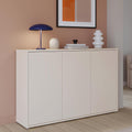 Forte Alice Springs Kommode 150 155, 154,2 cm breit x 99,1 cm hoch x 34,9 cm tief, Großes Sideboard mit 3 Schranktüren, Flur, Holzwerkstoff