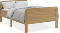 Homestyle4u Komfortbett Seniorenbett 120 × 200 Natur Holz, Bett Senioren Komforthöhe mit erhöhtem Einstieg extra hoch