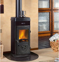 La Nordica Nordica Super Junior Panorama Holzofen Kaminöf, 5, 0 kW, Schwarz, Stahl