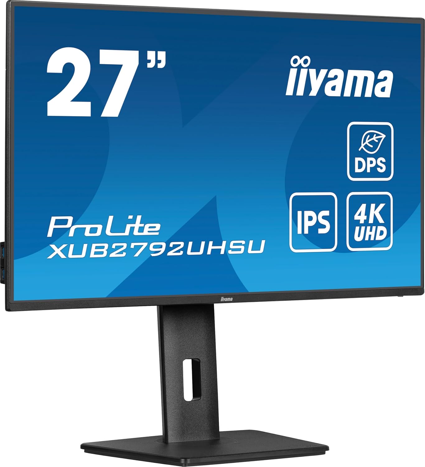 Iiyama Prolite XUB2792UHSU-B6 68,45 cm 27' IPS LED Monitor 4K UHD HDMI DP USB3.2 USB-C 15 W DPS Slim-Line Höhenverstellung Pivot schwarz