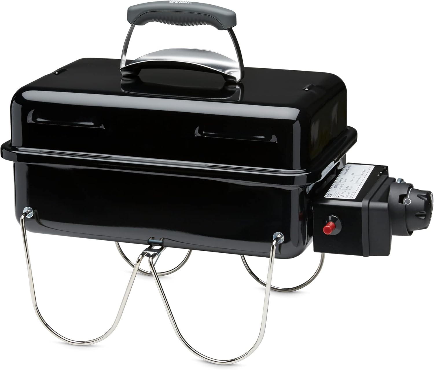 Weber Go-Anywhere Gasgrill, 42 × 26 cm, Schwarz 1141056, Tragbar