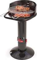 Barbecook Loewy 50 Holzkohlegrill BBQ mit Windschutz, 51.5 × 56 × 99 cm, Schwarz, Grillen für 10 Personen