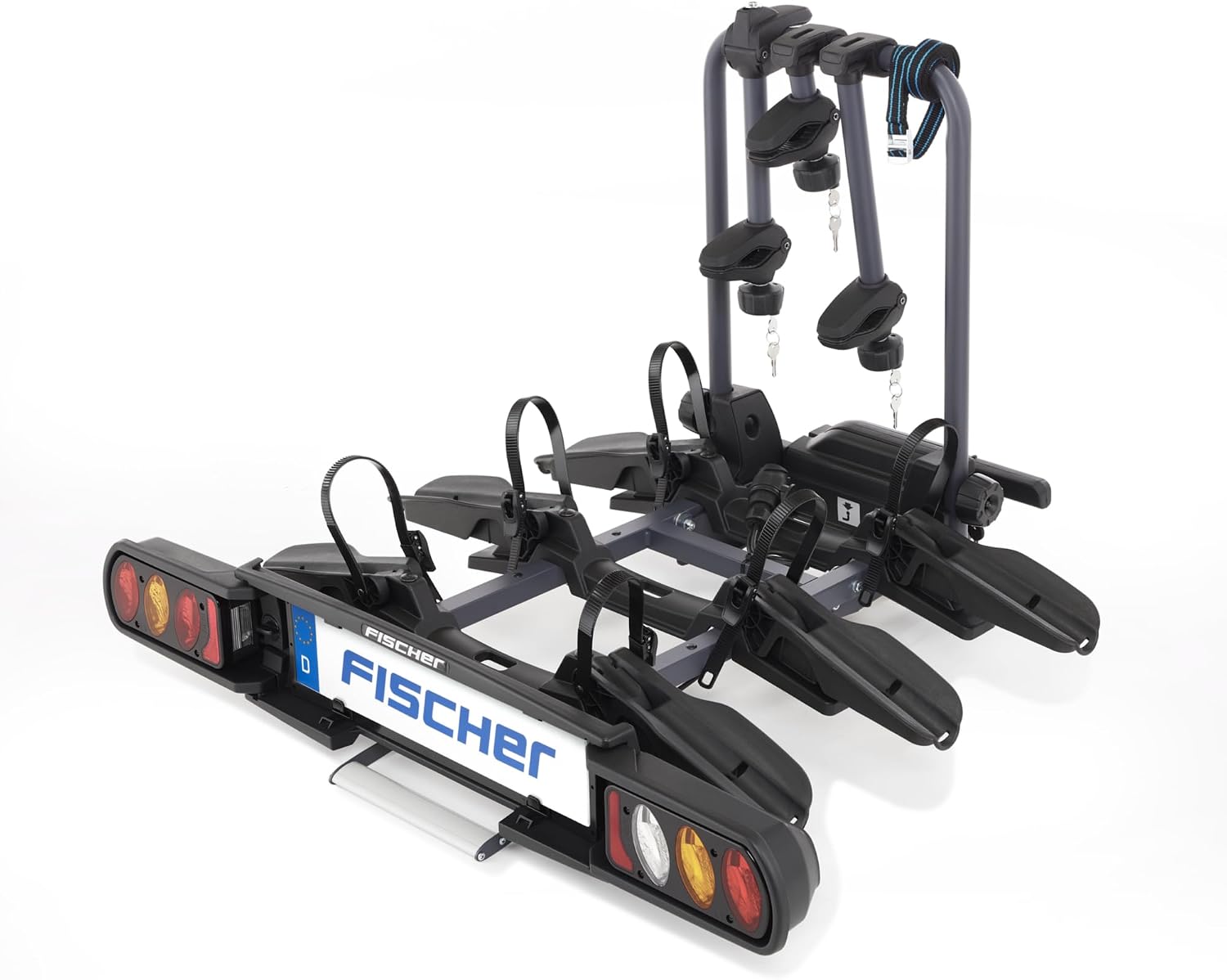 Fischer Kupplungsfahrradträger ProlineEvo E-Bike, klappbar, Schwarz/Grau, Stahl