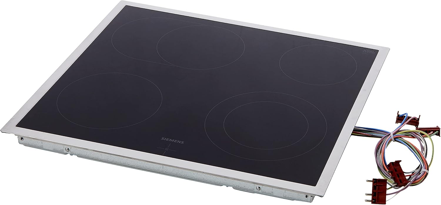 Siemens iQ300 Elektrokochfeld EA645GN17, 60 cm, Aufliegender Rahmen, 4 highSpeed Kochzonen, Bräterzone und Zweikreiszone