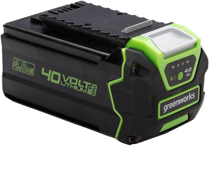Greenworks 40 V Akku, G40B4, Schnellladung, 3-stufige LED Batterieanzeige, 2 Jahre Garantie