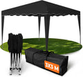 Kronenburg Faltpavillon wasserdicht Dachmaß 3 × 3 m UV Schutz 50+ Pavillon in Schwarz