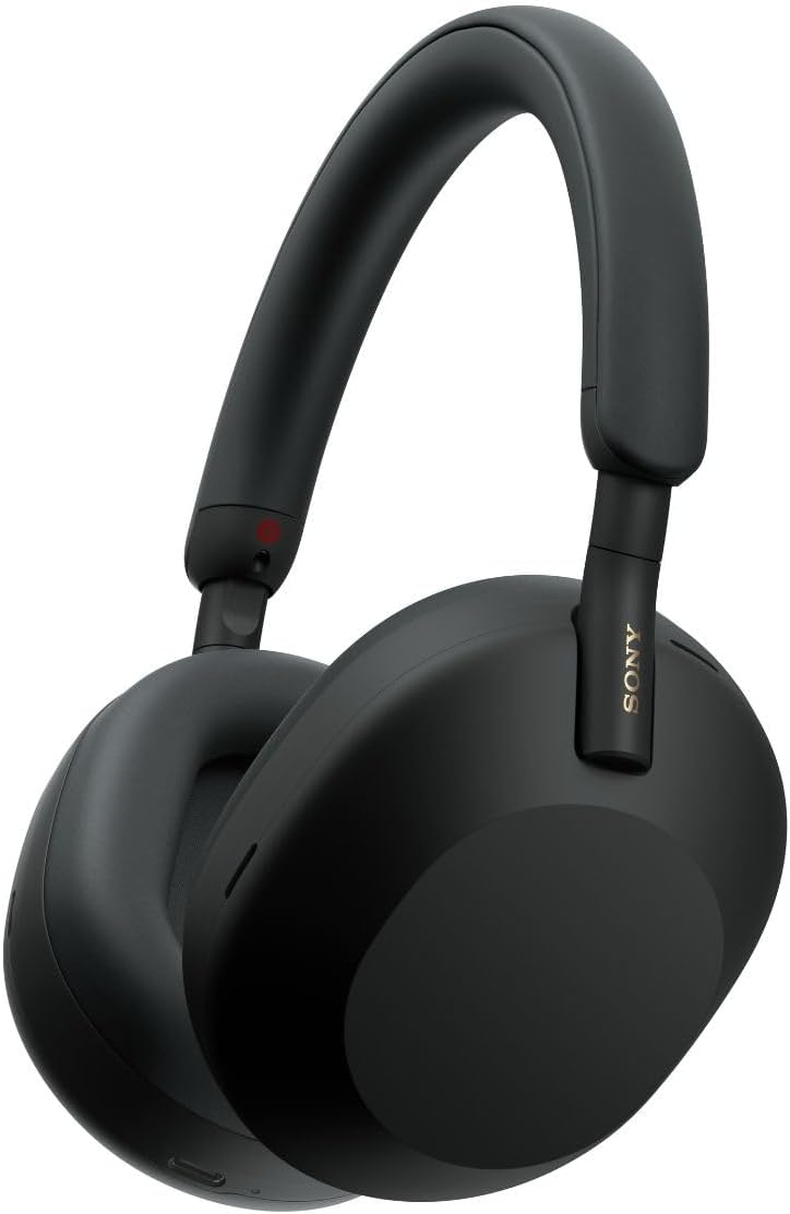 Sony WH-1000XM5 SA inkl. Leichter Schutzhülle Bluetooth-Kopfhörer, bis zu 30 Std Akkulaufzeit, App-Steuerung, App-/WLAN-Steuerung, Hi-Res-Audio
