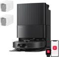 Roborock Qrevo S Pro Set Saugroboter mit Wischfunktion, 75 °C Heißwasser-Moppreinigung, Schwarz, Verbessert von QV 35A, 18.500 Pa Saugkraft