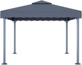 JHQHSM Pavillon , 300 cm, Aluminium, Stahl, Anthrazit