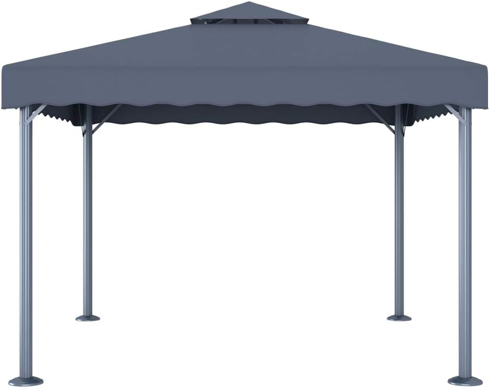 JHQHSM Pavillon , 300 cm, Aluminium, Stahl, Anthrazit