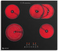 AMZCHEF Glaskeramikkochfeld 4 Platten 7200 W, Herdplatte 4 Kochfelder 60 cm, 9 Leistungsstufen, Dual-/Ovalzonen für Grillen, Heizpause-Funktion