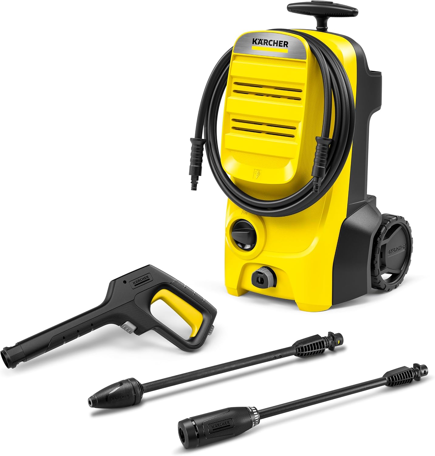 Kärcher Hochdruckreiniger K 4 Classic, Fördermenge: 420 l/h, Gewicht: 4,6 kg, Druck: max. 130 bar, Flächenleistung: 30 m2/h, Strahlrohr
