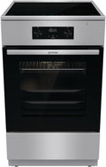 Gorenje GEIT5C61XPG Elektro-Standherd mit Induktionskochfeld, 50 cm Breite, 70 l, Pizza Funktion, AirFry, MultiAir Technologie, HomeMade Backofenform