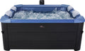 Wellness Point MSPA Whirlpool Oslo Saphire Whirlpool-Badewanne, Aufblasbarer Outdoor-Whirlpool für 6 Personen mit 120 Massagedüsen, 8 Hydrodüsen