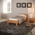 Krok Wood Seniorenbett SiSi aus Massivholz, 90 × 200 cm + Nachttisch
