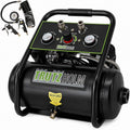 TRUTZHOLM Brushless Silent Flüsterkompressor innenbeschichtet 900-4500 W silent leise 57-62 dB Druckluft, Ansaugleistung 128-738 l/Min, Kompressor