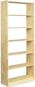 IDIMEX Standregal mit 7 Böden , Schlichtes Büroregal aus Massivholz, praktisches Bücherregal aus massiver Kiefer in Natur
