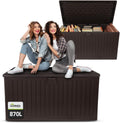 Grindi, Gartenbox 870 l, Kissenbox Outdoor wasserdicht, Auflagenbox wasserdicht Treeline, Paketbox, Gartenschrank & Truhe, Wetterfest für Balkon