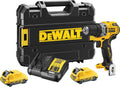 DEWALT 12 Volt XR bürstenloser Akku-Bohrschrauber, Inkl. 2 × 2 Ah Li-Ion Akkus, DCD701D2-QW, 2A Ladegerät, Gürtelclip, T-STAK Box